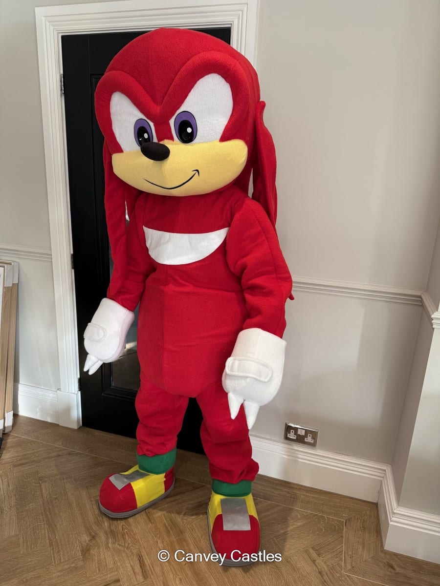 Knuckles Mascot costume - Bouncy Castle Hire in Essex | Canvey Castles