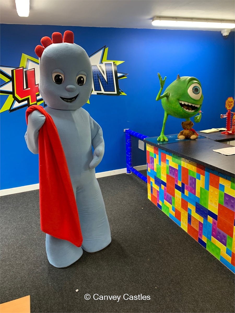 Iggle Piggle Mascot Costume Bouncy Castle Hire in Essex