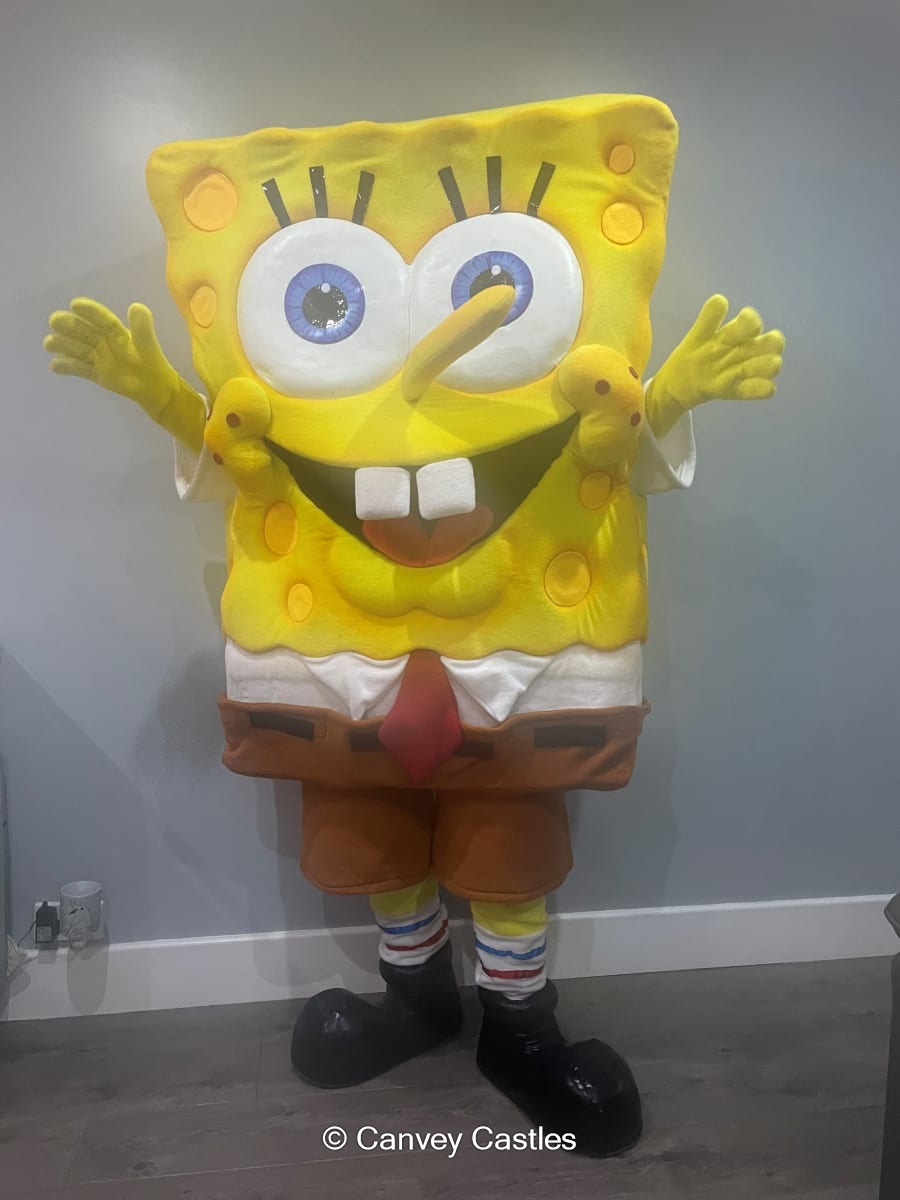 Spongebob Mascot Costume Bouncy Castle Hire in Essex
